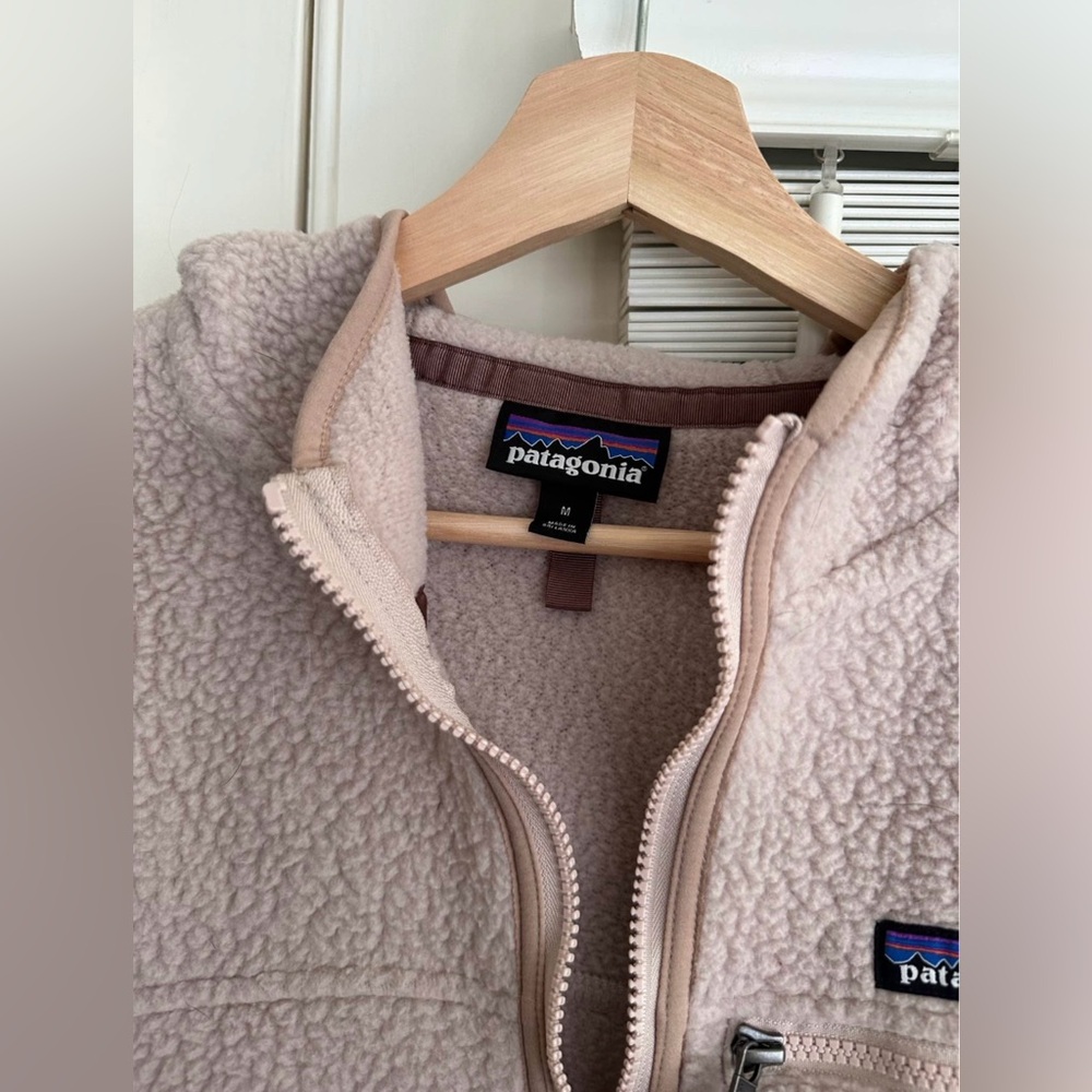 Patagonia Retro Pile Fleece Hoodie Jacket sz M - Picture 3 of 3